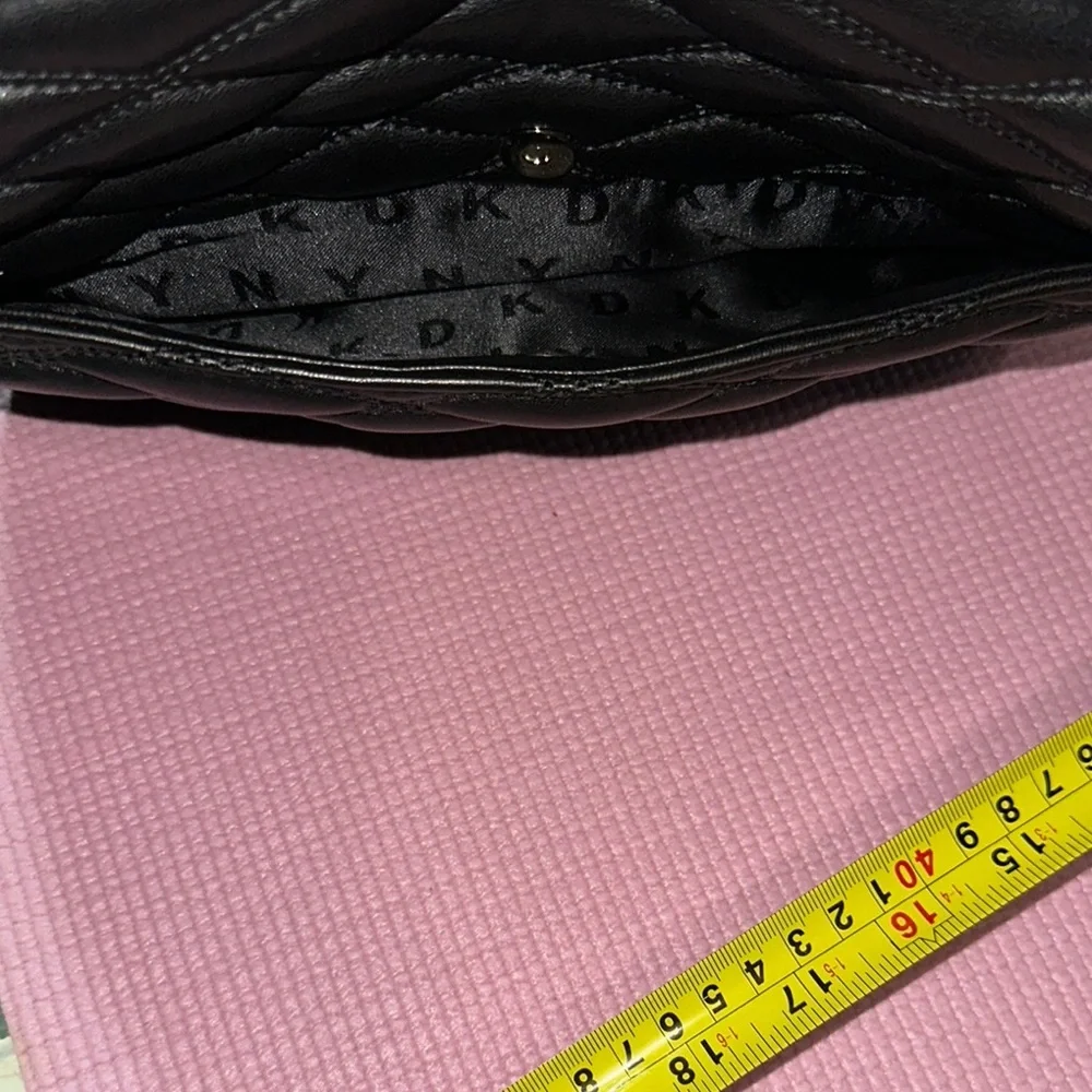 DKNY Slouchy Quilted Women's Crossbody Shoulder Soft Lamb Leather Snap Handbag